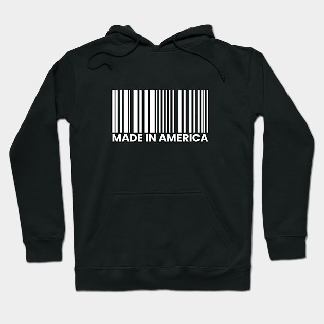 Made In America Barcode Hoodie by thriftjd